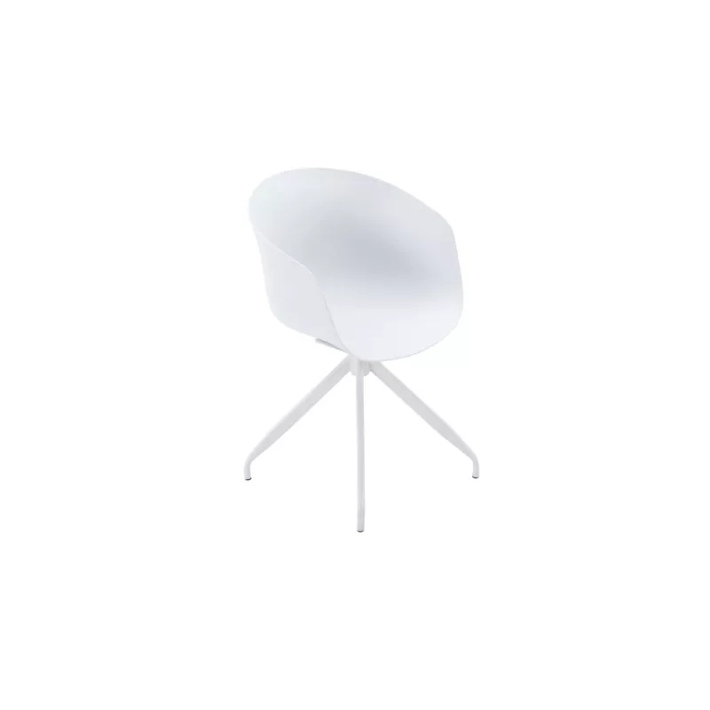 Fauteuil de bureau en polypropylène AUDE (Blanc)