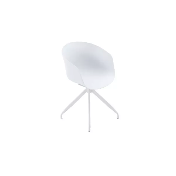 Fauteuil de bureau en polypropylène AUDE (Blanc)