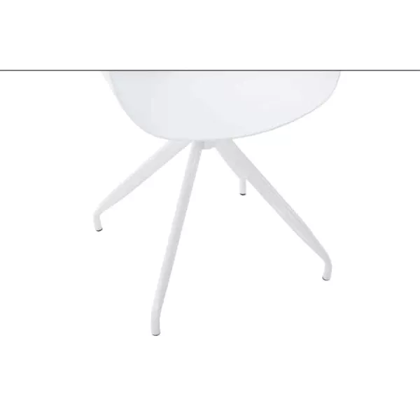 Fauteuil de bureau en polypropylène AUDE (Blanc)