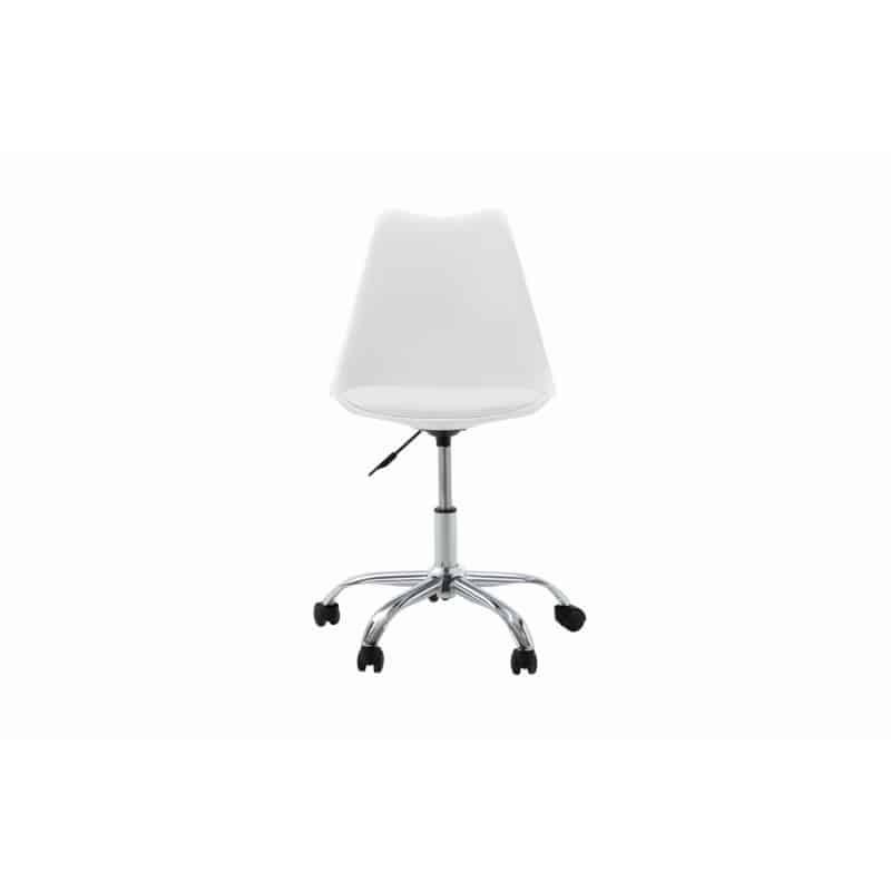 Fauteuil de bureau en polypropylène et simili TONO (Blanc)