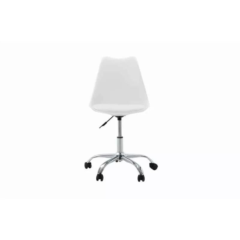 Fauteuil de bureau en polypropylène et simili TONO (Blanc)