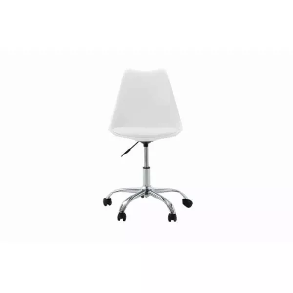 Fauteuil de bureau en polypropylène et simili TONO (Blanc)