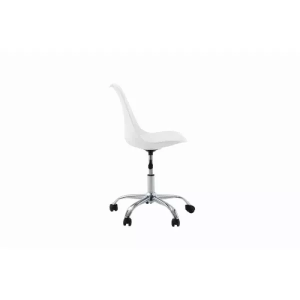 Fauteuil de bureau en polypropylène et simili TONO (Blanc)