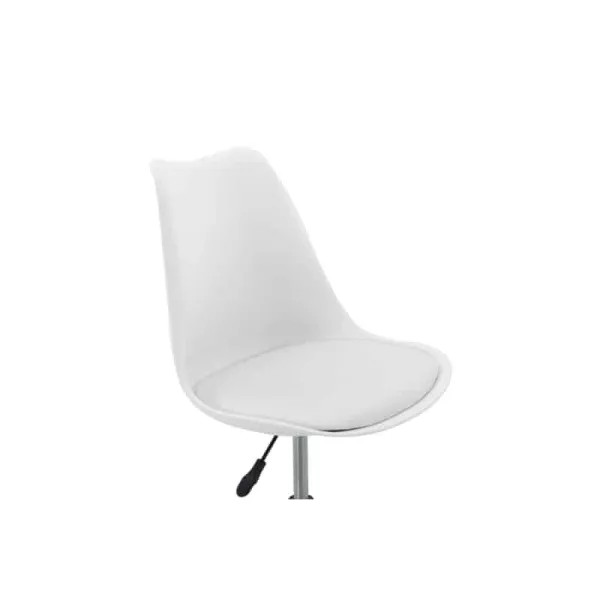 Fauteuil de bureau en polypropylène et simili TONO (Blanc)