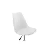 Fauteuil de bureau en polypropylène et simili TONO (Blanc)