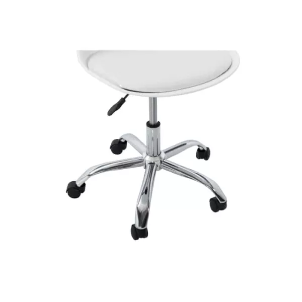 Fauteuil de bureau en polypropylène et simili TONO (Blanc)