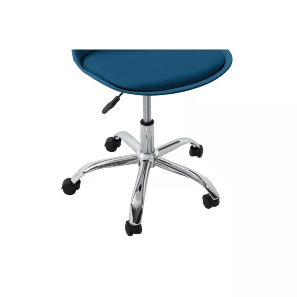 Fauteuil de bureau en polypropylène et simili TONO (Bleu pétrole)