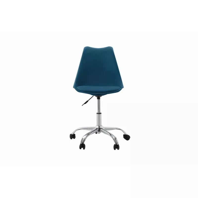 Fauteuil de bureau en polypropylène et simili TONO (Bleu pétrole)