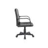 Office chair with wheels with armrests in imitation ALTO (Black) to associate with Stackable Office Chairs to Save Space