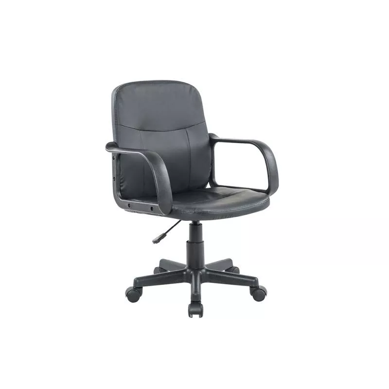 Office chair with wheels with armrests in imitation ALTO (Black) to associate with Vintage Office Chairs For A Retro Touch