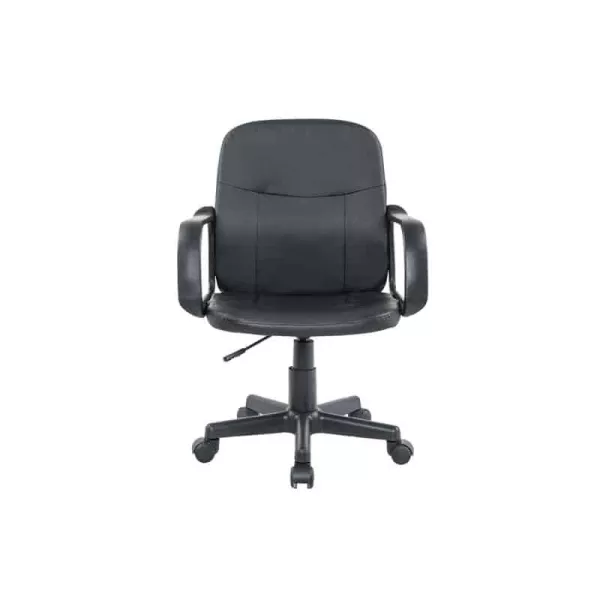 Office chair with wheels with armrests in imitation ALTO (Black) to associate with Rattan Office Chairs For A Natural Style