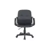 Office chair with wheels with armrests in imitation ALTO (Black) to associate with Rattan Office Chairs For A Natural Style