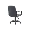 Fauteuil de bureau à roulettes avec accoudoirs en simili ALTO (Noir) à associer à Fauteuils De Bureau Empilables Pour Un Gain De