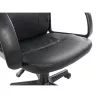 Office chair with wheels with armrests in imitation ALTO (Black) to associate with Contemporary Leather Office Chairs