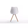  Lot de 2 chaises scandinaves pieds bois clairs SNOOP (Blanc)