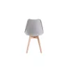 Lot de 2 chaises scandinaves pieds bois clairs- Gris SIRIUS ()