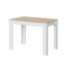 Table à manger L109xP67 cm VESON (Blanc, Chêne)