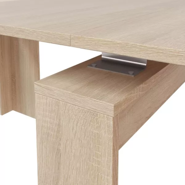 Table à manger extensible L140, 190 cm VESON (Chêne clair)