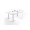 Table à manger extensible L140, 190 cm VESON (Blanc brillant)