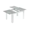 Table à manger extensible L140, 190 cm VESON (Blanc, béton)