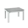 Table à manger extensible L140, 190 cm VESON (Blanc, béton)