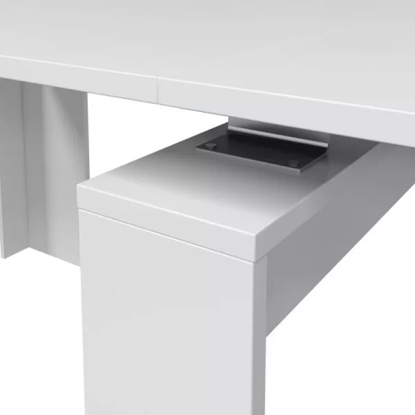 Table à manger extensible L140, 190 cm VESON (Blanc)