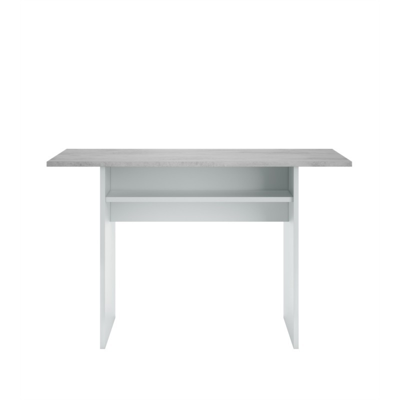 Table auxiliaire extensible L120xP35, 70 cm VESON (Blanc, béton)