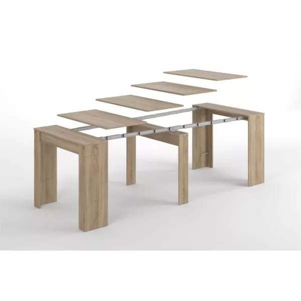 Mesa de comedor extensible L51, 237 cm VESON (Roble claro) asociarse con Mesas de diseño para comedor