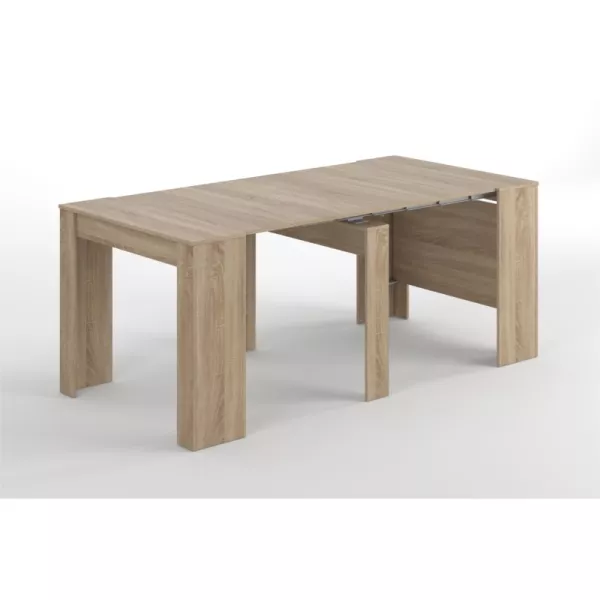 Mesa de comedor extensible L51, 237 cm VESON (Roble claro) asociarse con Mesas cómodas para oficina