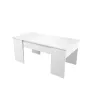 Table basse avec plateau relevable ARKHAM (Blanc)