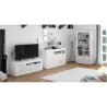 Meuble TV design 2 portes  L139 cm VESON (Blanc)