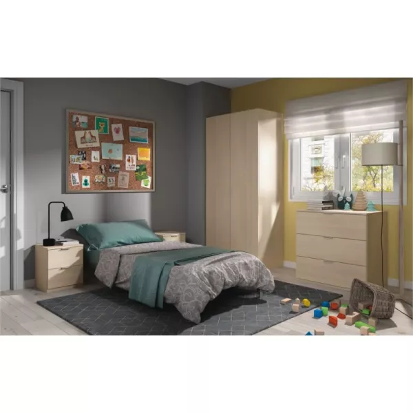 Armario 2 Puertas L82xH180 cm VADIM (Roble) asociarse con Muebles de almacenamiento Muebles para TV Estantes Gabinetes de jardín