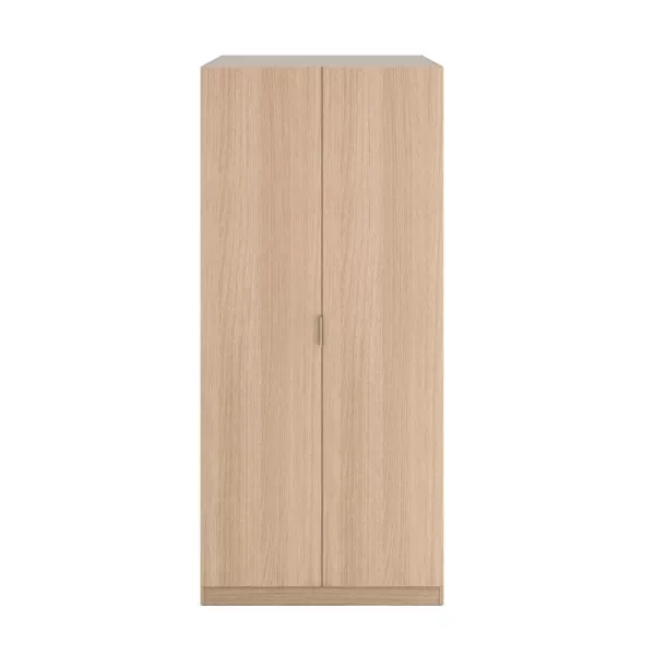 Wardrobe 2 Doors L82xH180 cm VADIM (Oak) to associate with Storage Furniture Tv Furniture Shelves Weather Resistant Garden Cabin