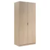 Wardrobe 2 Doors L82xH180 cm VADIM (Oak) to associate with Storage Furniture Tv Furniture Shelves Practical And Robust Folding C