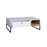 Mesa de centro 1 cajón 120 cm OLIE (Blanco)