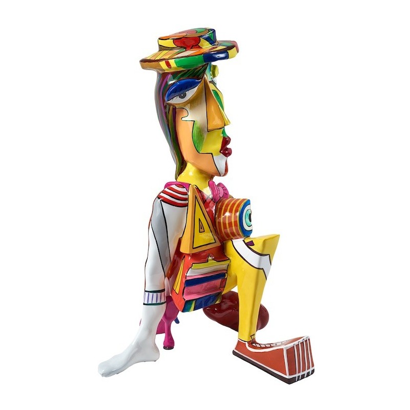 Statue résine décorative design PHILEON (H60 cm) (Multicolore)