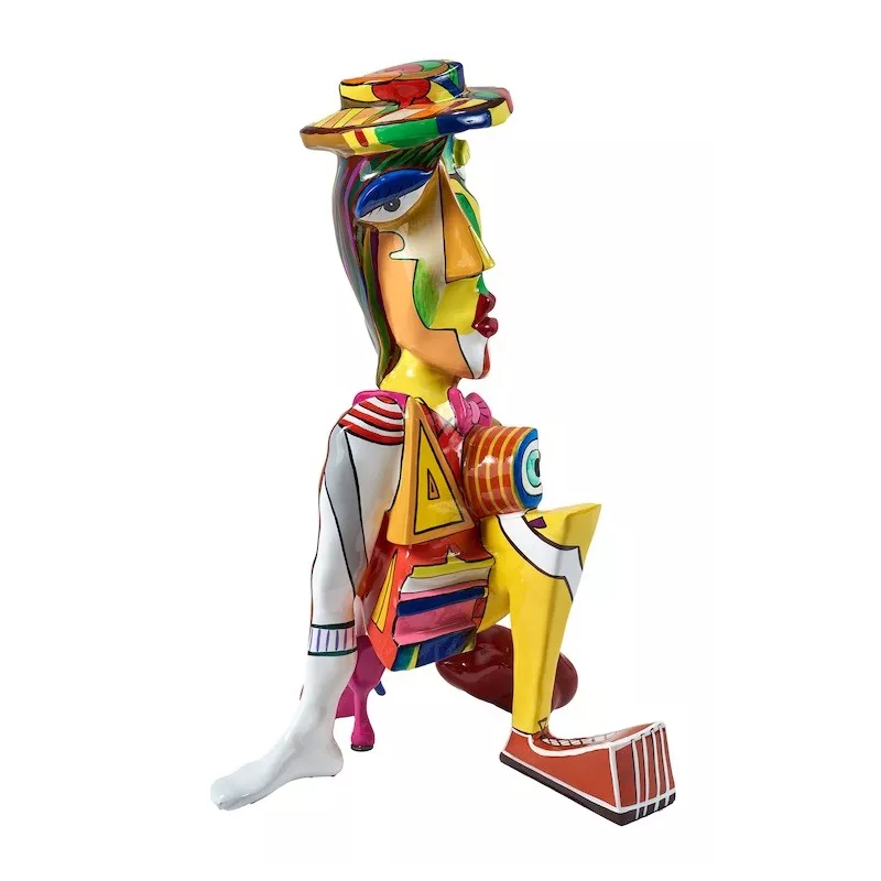 Statue résine décorative design PHILEON (H60 cm) (Multicolore)