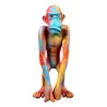 Statue dekorative Skulptur Design COQ (H50) (Blau, Weiß, Rot)