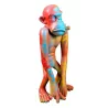 Statue dekorative Skulptur Design COQ (H50) (Blau, Weiß, Rot)