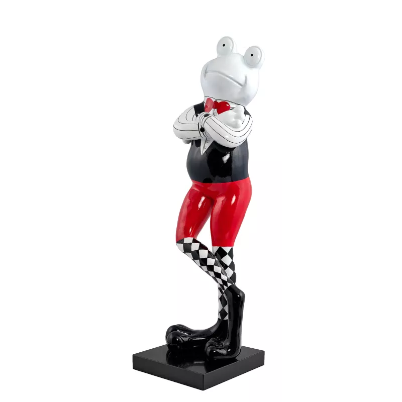 Statue decorative sculpture design COQ (H50) (Blue, white, red)