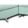 Convertible corner sofa 5 places fabric Left Corner RIO (Light blue) to associate with Contemporary Leather Sofas and Convertibl