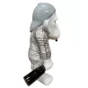 Escultura de estatua diseño decorativo SINGE en resina H45 cm (negro, blanco) asociarse con Diseñar objetos decorativos para el 