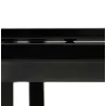 Bureau d'angle design en verre trempé (200x100 cm) MASTER - Angle réversible (noir)