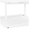 Bureau BENCH table de réunion moderne en bois (140x140 cm) LOLAN (blanc)