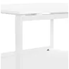 Bureau BENCH table de réunion moderne en bois (140x140 cm) LOLAN (blanc)