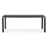 Bureau droit design en bois (200x100 cm) BOUNY (noir)