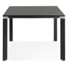 Bureau droit design en bois (200x100 cm) BOUNY (noir)