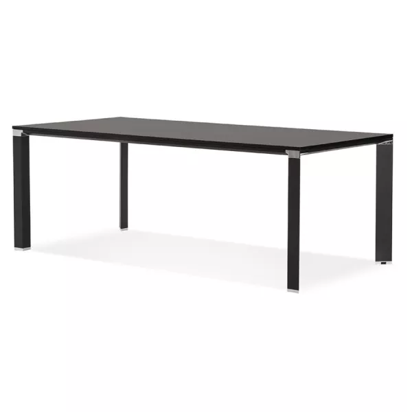 Bureau droit design en bois (200x100 cm) BOUNY (noir)