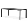 Bureau droit design en bois (200x100 cm) BOUNY (noir)