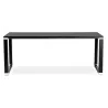 Bureau droit table de réunion design en bois (200x100 cm) BOUNY (noir)